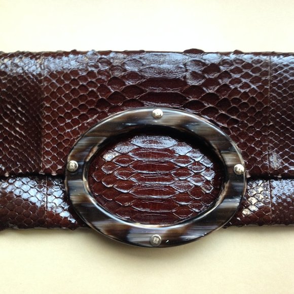 Ema GG Firenze Handmade Python Clutch